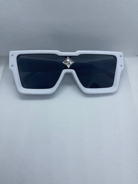 Cyclone Sunglasses - White (Silver)